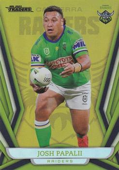 2023 NRL Traders Titanium - Gold Pearl Special #GS014 Josh Papalii Front